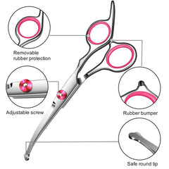 Wikdey dog grooming scissors thinning blade for balanced texture