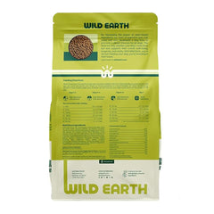 Wild Earth Vegan kibble close-up shows textured bites for dogs with common allergies.