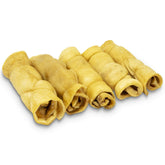 Wild Eats water buffalo cheek roll pack shows long-lasting chews for aggressive chewers.