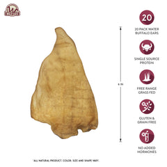 Wild Eats Water Buffalo Ear Chews bite-size piece ready for daily rewards