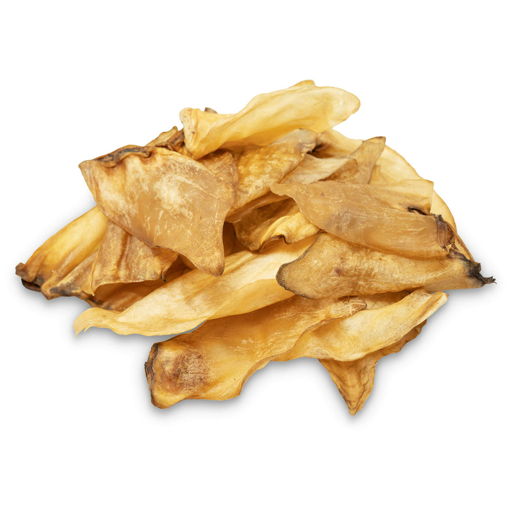 Wild Eats Water Buffalo Ear Chews packaging photo showing grain-free dog treats for chew time