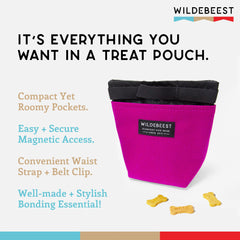 Wildebeest Alamo pouch shows two water-resistant compartments for snacks and items.