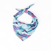 Wilderdog Alpenglow bandana close-up shows soft mesh texture for breathable comfort.