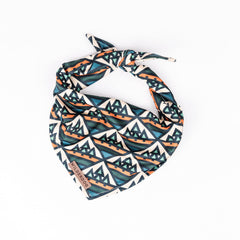 Wilderdog Dog Bandana in camp setup shows quick-dry performance for outdoor days.