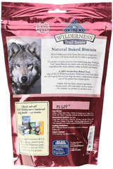 Wilderness Blue Buffalo Trail Treats salmon biscuits – grain-free reward with real salmon for a protein-rich snack.