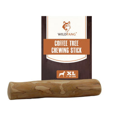 Wildfang Coffee Wood Dog Chew XL front view, durable option for aggressive chewers.