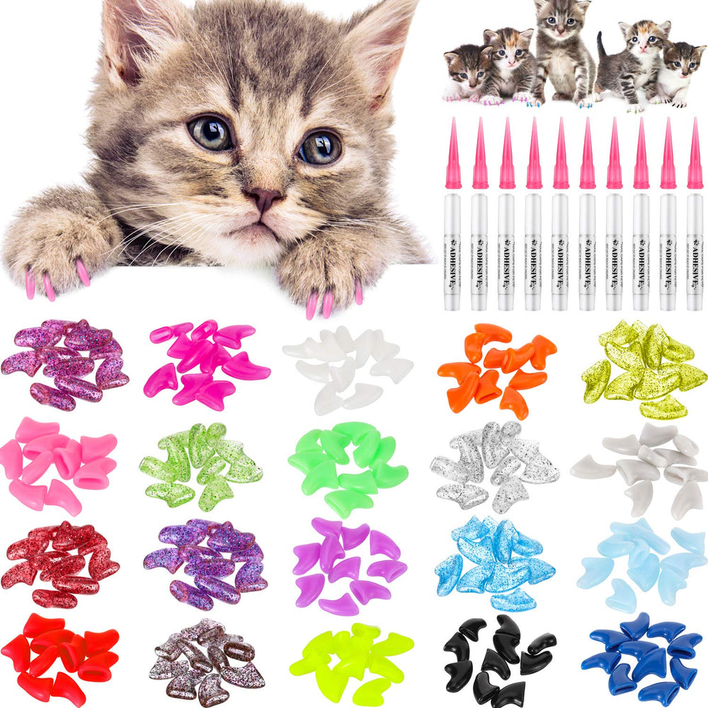 WILLBOND cat claw caps color pack offers colorful options for daily wear.