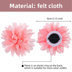 WillBond multicolor flower bow highlights your pet during weddings or parties.