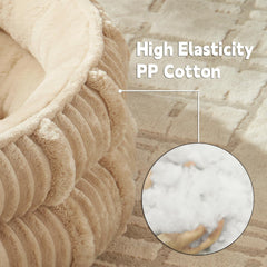 WINDRACING cat bed non-slip bottom helps stay put on floors.