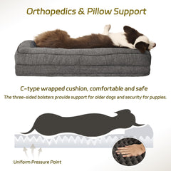 WINDRACING dog bed removable-washable-cover makes cleaning quick after muddy adventures.