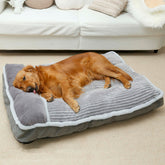 WINDRACING XX-Large grey dog bed main view showing plush surface for deep rest.