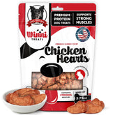 Winni Treats: corazones de pollo liofilizados para perros, snack proteico para entrenar y premiar.
