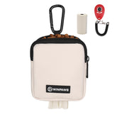 WINPAWS dog treat pouch beige side view for easy-access rewards during walks.