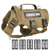 WINSEE service dog vest front view with MOLLE panels for customization and gear