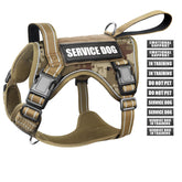 WINSEE tactical-dog-harness front-clip enhances no-pull training control.