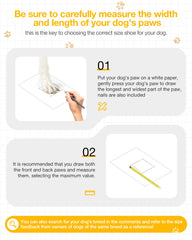 WINSOON winter dog boots sole-grip detail for anti-slip traction on icy surfaces