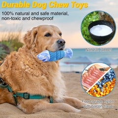 WinTour bacon-flavored dog toy attracts chewing with tasty rewards.
