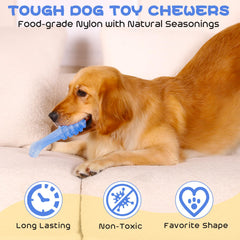 WinTour dog bone toy offers tough, long-lasting chewing for power chewers.