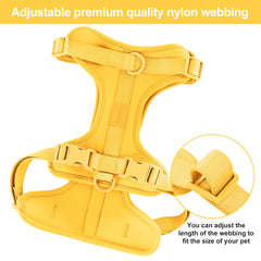 Wisedog No Pull Harness adjustable neck and chest straps enable versatile fitting.