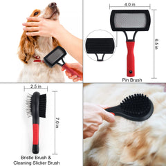 Wisedog dematting tool helps loosen knots for comfortable grooming.