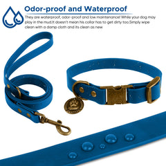 Wisedog poop bag dispenser blue — convenient waste pickup.