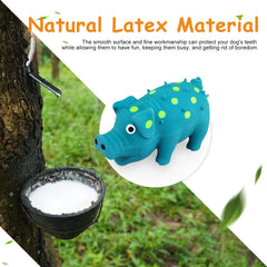 WishLotus durable latex dog toy blue showing sturdy surface designed to withstand chewing.