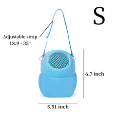WishLotus pet carrier bag top ventilation mesh lets your hamster enjoy the view.