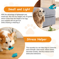 WishLotus small-breed friendly dog toy blue for safe, lightweight chewing sessions.