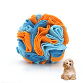 WishLotus snuffle ball blue-orange diameter 5.9in, engaging small dogs with scent-based play.