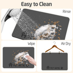 WIYIXI pet feeding mat durable-roll-up folds for easy storage