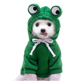 Wiz BBQT Green Frog Dog Costume – front view for festive dress-up