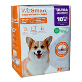 WizSmart Heavyweight dog pee pad provides wide coverage for large dogs.