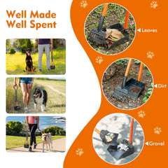 WLQiu 38-inch Pooper Scooper assembly for easy, no-bend pet waste pickup