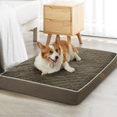 WNPETHOME orthopedic XXL bed velvet surface offers plush warmth and skin-friendly comfort.