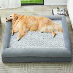 WNPETHOME XL dog bed velvet cover close-up showing soft texture and comfort