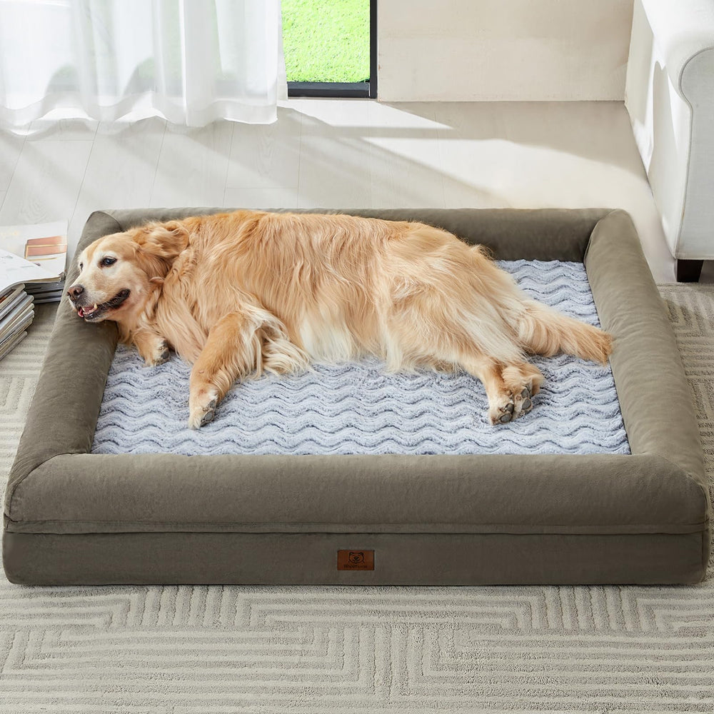 WNPETHOME XXL dog bed velvet cover for cozy comfort and skin-friendly feel