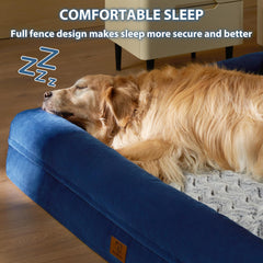 WNPETHOME XXL dog bed foam core—high-density support for even weight distribution.