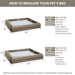 WNPETHOME XXL dog bed orthopedic foam supports joints for restful sleep