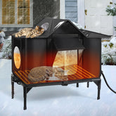 Wn's Day heated-outdoor-cat-house weatherproof provides a dry shelter for outdoor cats.