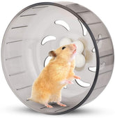 WNZQK mini silent exercise wheel with anti-skid track protects paws during home running sessions
