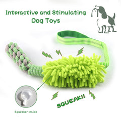 Wodoca dog rope toy squeak feature encourages alert play and engagement.