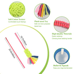 Wodoca dog tug toy strong-squeak adds engaging sound for attentive play.