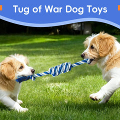 wodoca puppy-teething rope toy with soft cotton surface for gums massage