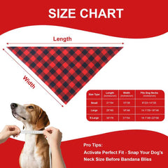 WoffBow XL neck bandana fits large breeds 18-23 inches for comfort