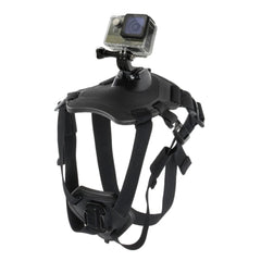 Wogerplu dog harness back mount for GoPro records head-level adventures