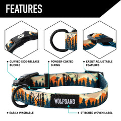 Wolfgang Man & Beast Heavy Duty Collar adjustable-fit demo on dog shows secure comfort.