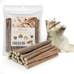 WoLover Silvervine sticks 25pcs pack supports dental care and playful chewing.