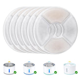 Wonder Creature six-pack cat fountain filters ready for easy replacement.