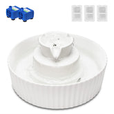 Wonder Creature Cupcake water fountain top view, elegant ceramic design for pets