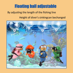 Wonfly underwater decor creates lively scene in aquarium, complementing various tank themes.